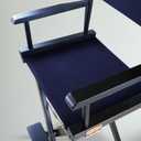 Casual Home 30" Director's Chair Black Frame-with Navy Canvas, Bar Height, 30 in