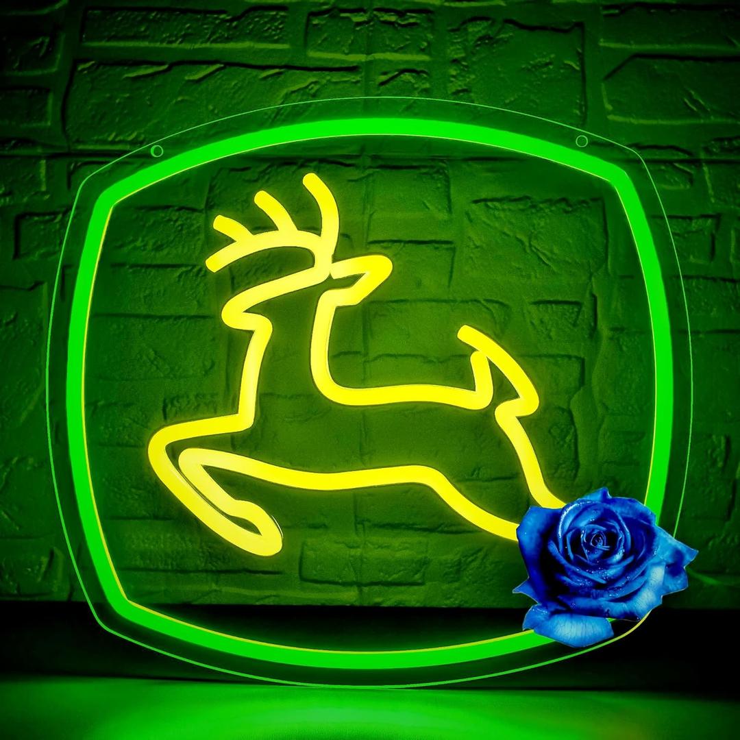 Farm Farmhouse Neon Sign for Wall Decor Dimmable Farm Farmhouse Neon Light for Man Cave Bedroom Suitable for Living Room Warehouse Birthday Gift for Men Size13.7 * 12.5In(P059)