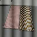 ALINK Biodegradable Paper Straws, 100 Pink and Gold Straws for Party Supplies, Birthday, Wedding, Bridal/Baby Shower, Christmas Decorations and Holiday Celebrations