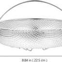Ciieeo Stainless Steel Steamer Basket Handle Expandable Veggie Steamer Insert for Pot Multi-Function Kitchen Accessory for Cooking Vegetables Seafood