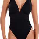 Deep V Tummy Control Butt Lifting Thong Body Suits Shaper Backless Shapewear Bodysuits Tummy Control Butt Lifting Thong Body Suits Shaper for Women XL