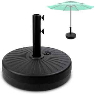 Heavy Duty Patio Round Umbrella Base Stand, Water/Sand Filled, Black
Heavy Duty Water & Sand Filled Patio Umbrella Base with Umbrella Holder, Round Outdoor Umbrella Stand for Garden & Yard