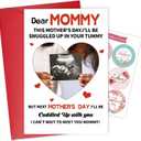 3 x First Mothers Day Card, Happy 1st Mothers Day Card, Gifts for New Mom To Be Expecting Mom, Ultrasound Photo Insert Design