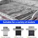 Grill Grates for Nexgrill 4 Burner 720-0830H 720-0830D 720-0670A 720-0783C 720-0783E 720-0958A, 17" Stainless Replacement Parts for 5 Burner 720-0888N Charbroil 463241113 463446015, Kenmore Gas Grill