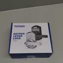 TEEHO TE004 Keyless Entry Keypad Door Lock with Handle - Smart Digital Electronic Lock for Interior Door with Anti-Peeping, Auto Lock & Passage Mode - Easy Installation - Satin Nickel