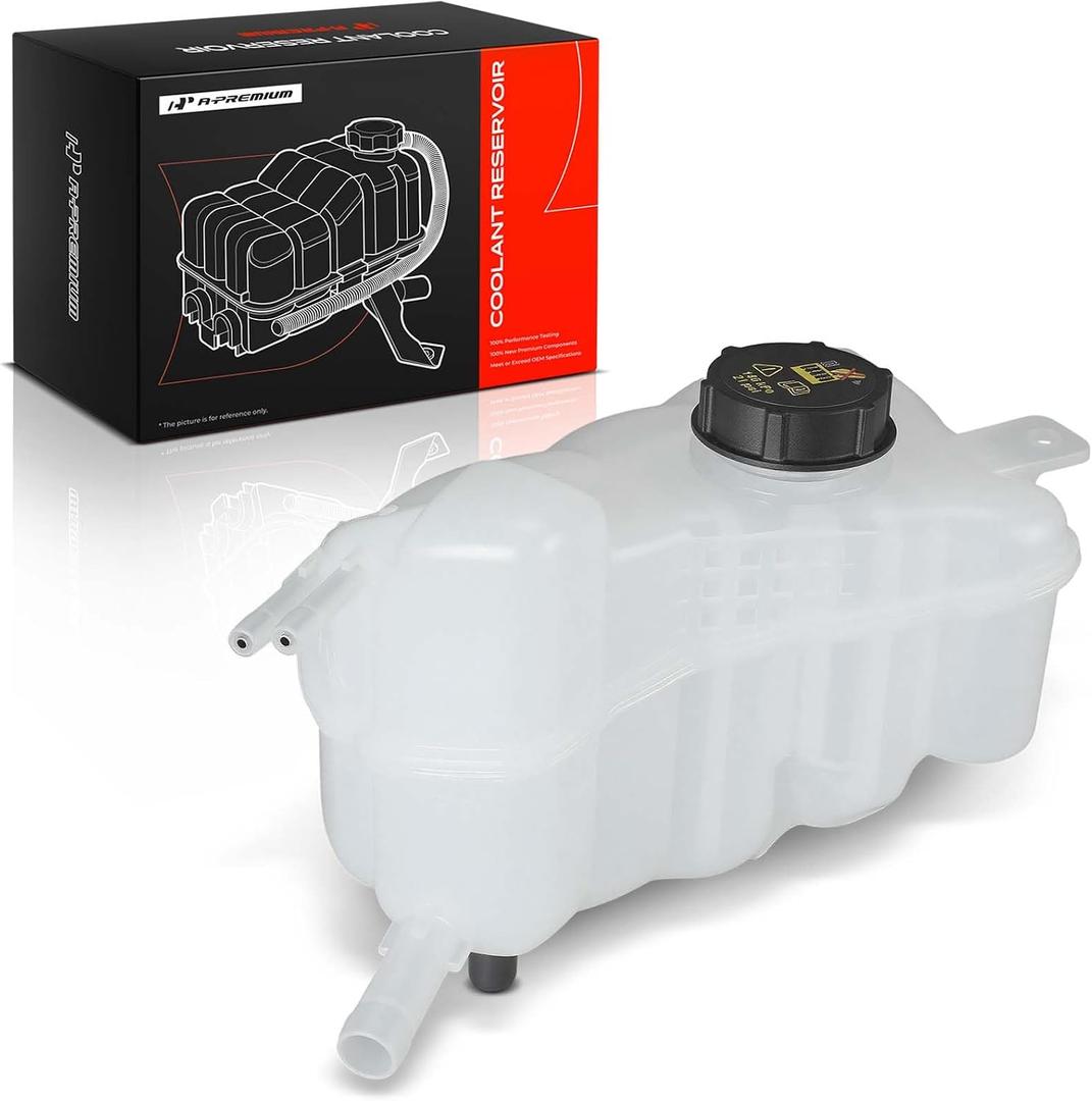 A-Premium Engine Coolant Overflow Recovery Reservoir Tank [With Cap] Compatible with Ford Fusion 2017-2020 2.0L & Lincoln MKZ 2017-2020 2.0L