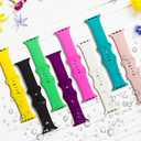 8 Pack Bands Compatible with Apple Watch Band 38mm 40mm 41mm 42mm 44mm 45mm 46mm 49mm for Women Men, Soft Silicone Sport Strap for iWatch Series Ultra 11 10 9 8 7 6 5 4 3 2 1 SE/SE 2nd/SE 3nd