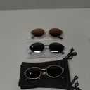 livho 2025 Trendy Oval Sunglasses - Stylish Polarized Shades for Everyday - Retro Metal Frames 3 Pack