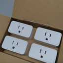Amazon Basics Smart Plug, Works with Alexa Only, 2.4 GHz Wi-Fi, No Hub Required, 4-Pack, White
