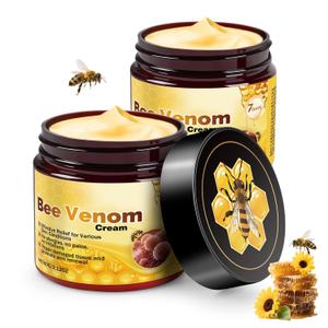 Bee Venom Skin Treatment Cream, Upgrade Restoration Cream For All Skin Type (2 PCS), Advanced Firming & Wrinkle-Reducing, (No BBD)