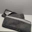 Dog Door Mat for Muddy Paws, 48" x 24" Chenille Absorbent Front Door Mat Inside, Large Runner Mud Mat for Dogs, Trap Dirt Washable Non Slip Outdoor Indoor Entrance Doormats, Grey