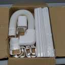 HOXHA 3" W 10Ft L Mini Split Line Set Cover Kit Air Conditioners Decorative PVC Slim Line Cover for Central AC & Heat Pumps Systems Tubing Cover