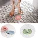 Drain Strainers Hair Catcher Silicone Shower Drain Covers Protector Flexible Material Easy to Install Sink Strainer for Bathroom Tub Shower and Sink - Pack of 4