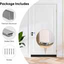 1-3/4" x 36" U-Shaped Door Sweep with Kick Plate, Aluminum Screw-On Draft Stopper, Weather Stripping Seal for Interior Exterior Doors, Blocks Dust Drafts(Silver)