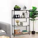 BestOffice Adjustable NSF-Certified Metal Shelf Wire Shelving Unit Storage for Small Places Restaurant Garage Pantry Kitchen Garage Rack (Black, 14" D x 36" W x 54" H), 14lx36wx54h