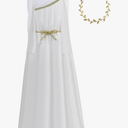 LMYOVE Greek Goddess Costume Girls, Kids Goddess Halloween Costume Party Dress Up Anthena Costume
Medium