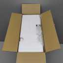 EDISHINE Floor Lamp with 2 Shades, Adjustable Brightness & Color Temperature, Remote Control, Dimmable Modern Standing Lamp for Living Room, Bedroom (Black)