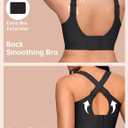 Vertvie Jelly Bras for Women Plus Size Minimizer Soft Wireless Push Up Bra Full Supportive Older Lift Back Coverage Bralette (44C, Black)