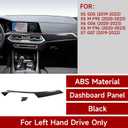 Car Dashboard Cover Panel Sticker Carbon Color ABS Decal Trim fits for BMW X5 G05 X6 G06 2019 2020 2021 2022 2023 2024 2025 2026 Interior Accessories