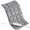 Gentle Pressure Heating Pad Weighted Electric Pad with Soothing Heat & Balanced Pressure, 5 Heat Levels, Auto Shut-Off, Machine Washable Heat Pad for Neck & Shoulder, Gray
