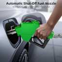 Automatic Fuel Nozzle, Auto Shut-Off Fuel Nozzle, High Spout Car Fuel Filling Nozzle Used for Diesel Petrol Gasoline Kerosene (1pack Green, 1'' NPT with Swivel)