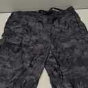 Pudolla Women's Swim Capris 18" Quick Dry UPF50+ Swimsuit Pants Long Board Shorts for Women with Pockets (Large, Black Camo)