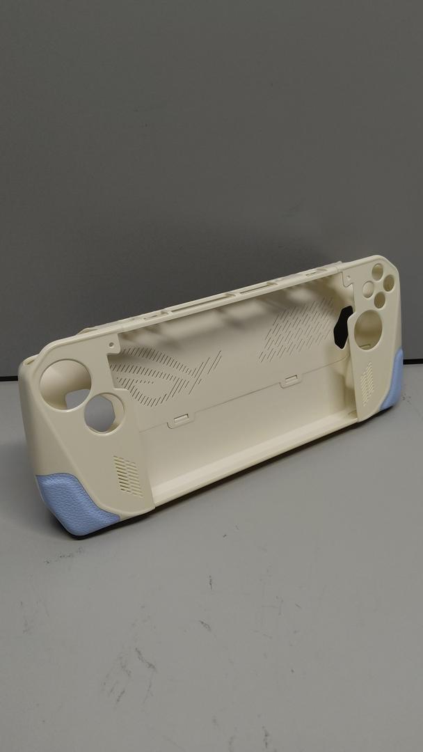 UYIYE Case for ROG Ally Game Console Protector, Full Protective Case for ASUS ROG Ally Gaming Handheld Cover Case Accessories (Blue-Beige)