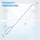 3 x Pool Skimmer Basket Hook Tool 20 inch Stainless Steel Pool Basket Lid Lifting Hook-Extended Pool Filter Skimmer Handle for Cleaning Swimming Pool Debris Skimmer Hook