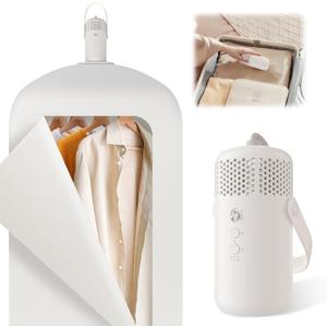 Portable Clothes Dryer, Compact Portable Dryer Machine for Apartment, RV, Travel - Premium 1000w Mini Dryer with Dry Bag, Hook for Light Clothes, Underwear