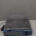 Vinyl Record Player with 2 Stereo Speakers Belt-Driven Vintage Turntables 3 Speed 3 Size Wireless Bluetooth Playback AUX-in RCA Out Headphone LP Vinyl Players Auto Stop Frosted Blue