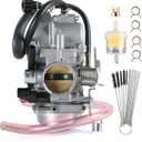 KLF 300 Carburetor Compatitable with Kawasaki Bayou KLF3001986-1987 KLF300A 1988-2005 KLF300B, 1989-2005 KLF300C ATV Carb with Cleaning Tools