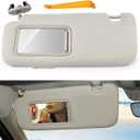 JDMON Left Driver Side Sun Visor Compatible with Toyota Corolla 2007 2008 2009 2010 2011 2012 2013 Replaces 74320-02711-E0 7432002711E0 Left Driver Side (Beige)