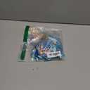 Sexy Shiny Metalliic Swimsuit for Women Two Piece Strappy Bikini Shell Shape Extreme Micro Tiny Swimwear with Thong (Small, Blue)