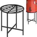 Heavy Duty Stainless Steel Rain Barrel Stand - Rust Proof 23inch Rain Water Collection Stand with 1200lb Load Capacity, Fits 45/50/55 Gallon Outdoor Water Barrel Base