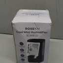 Humidifiers for Bedroom (1.1L), Small Cool Mist Humidifier for Home Plant and Baby Nursery, Quiet Ultrasonic Humidifier with 360 Nozzle, Auto Shut-Off, Filter less, Black