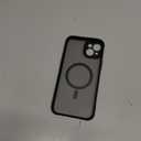 SPIDERCASE Only Designed for iPhone 15 Plus Case, Magnetic [2 Pcs Tempered Glass Screen Protector] [Full Camera Protection] Anti-Fingerprint Anti-Scratch for iPhone 15 Plus 6.7, Black