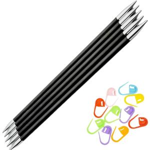 KnitPro Karbonz 6-Inch US 2.5 (3.0mm) DPN Double Pointed Knitting Needles, US 02.5 , 6in.