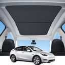 Tesla Model Y Sunshade Roof 2020-2024 3-Gen Heat Insulation Glass Roof Sunshade UV Rays Protection No-Gap Nano Ice-Crystal Coatings for Tesla Model Y Accessories