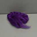 26 inch Long Clip in Braided Purple Hair Extensions Purple Braid Ponytail Easy Clip Ponytail for Cosplay Christmas Costume