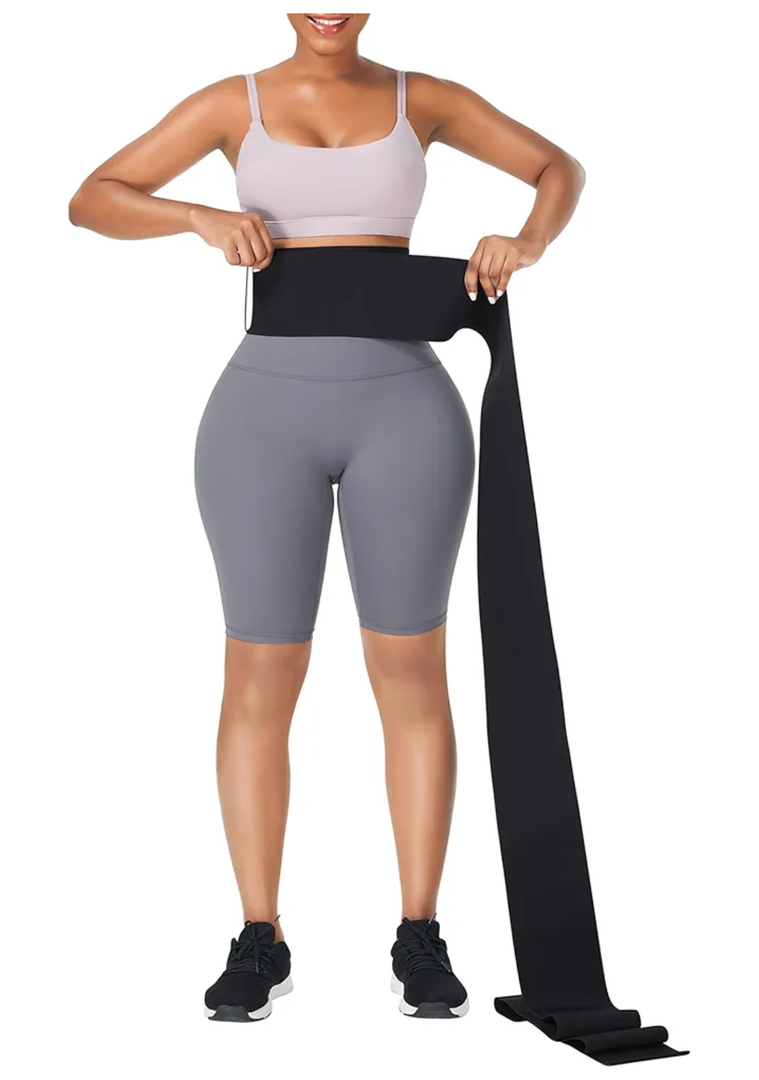 FeelinGirl Waist Trainer for Women Bandage Wrap Trimmer Belt Long Torso Tummy Wraps Belly Body Shaper Waist Trimmer Belt