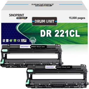 DR221CL DR-221CL DR221 CL Black Drum Unit Replacement for Brother MFC-9130CW MFC-9330CW HL-3170CDW HL-3180CDW HL-3140CW MFC-9340CDW DCP-9020CDN Printer (2 Packs Black)