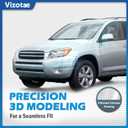 Headlights Assembly for 2006 2007 2008 Toyota RAV4 Halogen Headlamp Replacement, High/Low Beam W/Bulbs, Driver & Passenger Side