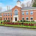 16 Pieces Congrats Grad Yard Signs 2026 Graduation Yard Sign Decoration Waterproof Lawn Decorations with 32 Stakes for Grad Party Outdoor Decor, Burgundy