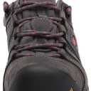 KEEN Utility Women's Flint 2 Low Height Leather Steel Toe Work Shoes, Magnet/Rose, 8 Wide US