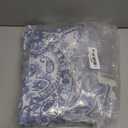 LIBERECOO Luxury Paisley Round Vinyl Tablecloth with Flannel Backing - Waterproof, Oilproof, Wipeable Dining Table Cover for Indoor/Outdoor Use (Paisley Navy Blue)