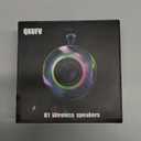 Portable Bluetooth Speaker, Shower Speaker with RGB Lights, HiFi Audio, IPX7 Waterproof, Bluetooth 5.4, Extended Playtime, TF Card Support, Wireless Speakers for Home, Party, Camping, Beach, Travel (Black)