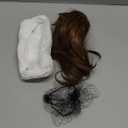 CJL HAIR Claw Clip Short Ponytail Hair Extensions DIY Bendable Metals Messy Bun Hair Piece for Wonen Straight Synthetic Fake Hairpieces Dark Brown/Golden Blonde