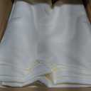 Fitable Ivory Rectangle Tablecloths for 6 Foot Tables, 6 Pack - 70 x 108 Inches - Stain Resistant and Washable Table Clothes, Polyester Fabric Table Covers for Wedding, Party, Banquet, Buffect