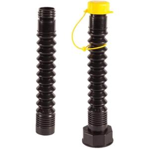 EZ-POUR Gas Can Spout Replacement  Multi-Use For Deluxe Gas Cans and Water Jugs (Pack of 1) - 1, 2, 5 Gallon HI-FLO System with Extension, Flame Arrestor, Flexible Gas Can Nozzle for Jerry Cans