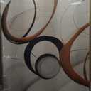 3 Piece Large Abstract Canvas Wall Art For Living Room Brown and Black Circles Lines Geometric Framed Wall Art Modern Minimalist Art Prints Artwork For Bedroom Office Dining Room 12x16 in